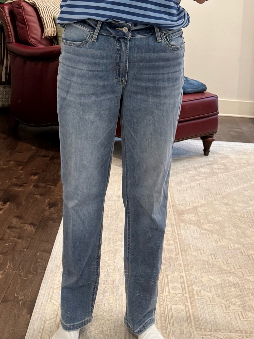 Time and Tru Light Blue Straight Leg Jeans